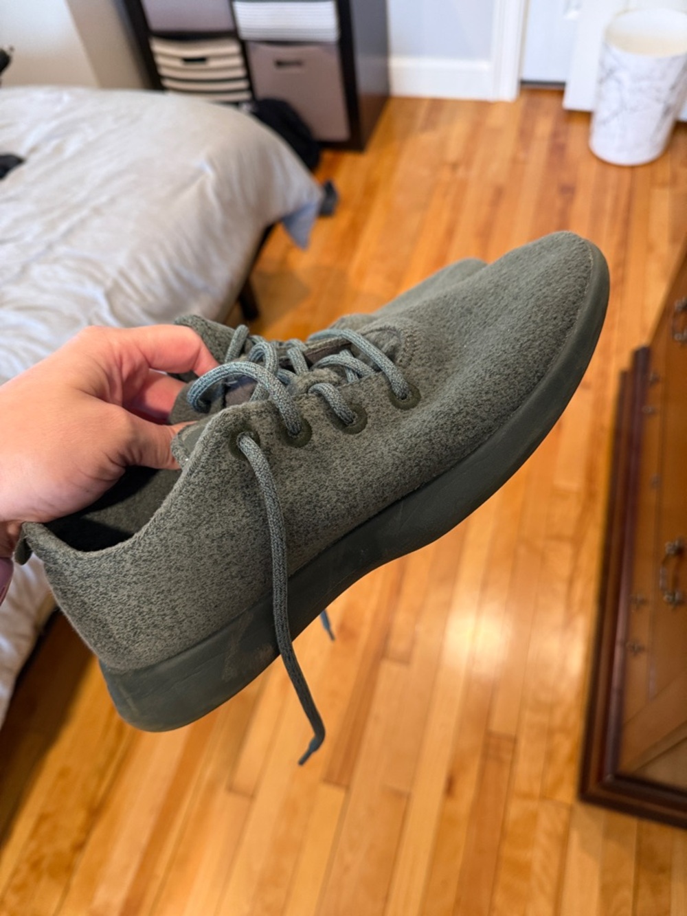 allbirds Wool Runners in Olive Green